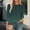 Green, variant on Pxiakgy Womens 3/4 Sleeve T-Shirts Summer Tops Fall Fashion Blouses Beach Vacation Clothes Spring Tunic 2025 Trendy Round Neck Tops Basic Pleated Shirts Loose Fit Sky Blue S