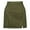 Green, variant on Gustave Women's High Waist Bodycon Mini Pencil Skirt Ladies Fashion Split A-Line Short Skirt Faux Suede Leather - Brown, S