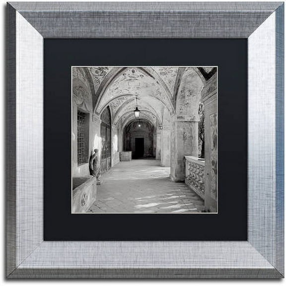 Trademark Fine Art "Padova I" Canvas Art by Alan Blaustein, Black Matte, Silver Frame