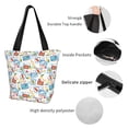 thumbnail image 3 of Bingfone Summer Stamp Women Shoulder Tote Bags Casual Bag Ladies Shopping Handbag, 3 of 6