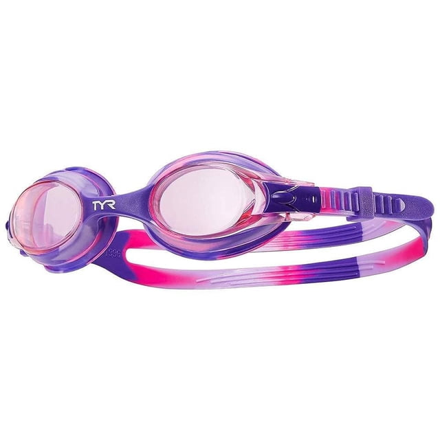 TYR Swimple Lentes de natación para niños, Rosado/Púrpura, Una talla multicolor