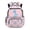 Cute Blue Dinosaur Print, variant on Bowling Pin Pattern 17 Inch School Bag with Multiple Pockets, Durable Lightweight Polyester Bookbag for Elementary School Travel