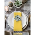 thumbnail image 3 of Cloth Napkins Set of 6 - 20x20 Inches, Yellow Washable Reusable Table Napkins, Black White Modern Geometric Abstract Art Soft & Absortbent Dining Napkin for Party Wedding Hotel Restaurant, 3 of 8