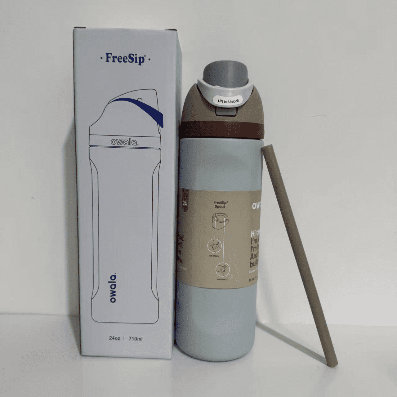 Owala FreeSip, Stainless Steel Insulated Bottle, 24oz, Candy