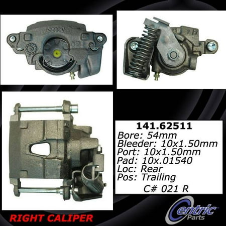 Centric Brake Disc - Centric Parts Disc Brake Caliper P/N:141.62511