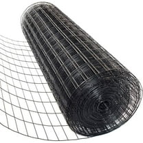 48 inch x 50 Foot Welded Wire 2" x 4" Opening - 14 Gauge - PVC Coated Black