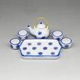 thumbnail image 5 of Zhaomeidaxi 6 Pcs/Set 1:12 Scale Miniatures Porcelain Tea Cup Set Miniature Porcelain Tea Cup Set for DIY Toys, 5 of 6