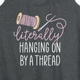 thumbnail image 3 of Instant Message - Hanging On By A Thread - Women's Racerback Tank Top, 3 of 6