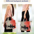 thumbnail image 4 of FORMRS Womens Corduroy Tote Bag Crossbody Shoulder Handbag with Pocket, Illusionary Boat, 4 of 7