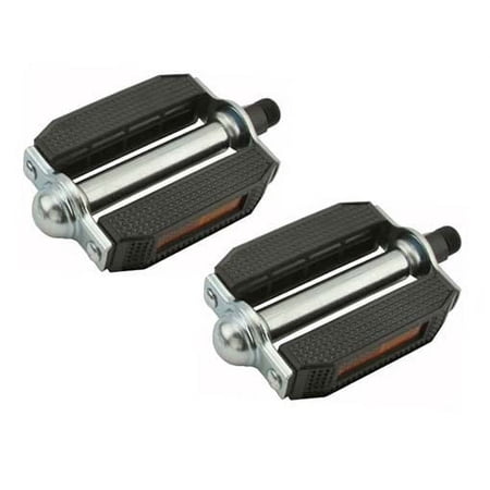 Alta Bicycle Beach Cruiser PVC Metal Bike Pedals 507 Block Pedals 9/16  Black/Steel Bicycle Chrome price history on PriceWatchPro