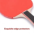 thumbnail image 6 of Table Tennis Racket Set Two Rackets Three Balls Double Sided Reverse Rubber Straight Racket, 6 of 12