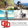 thumbnail image 5 of Zacro Bike Pedals, Nylon Non-Slip Mountain Bike Pedals Platform Bicycle Flat Pedals 9/16" with Wrench, Red, 5 of 9