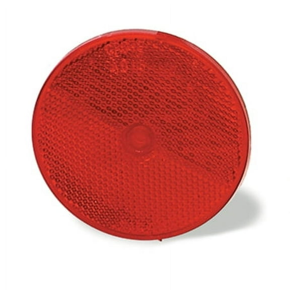 Grote Sealed Center-Mount Reflector, 2" Red