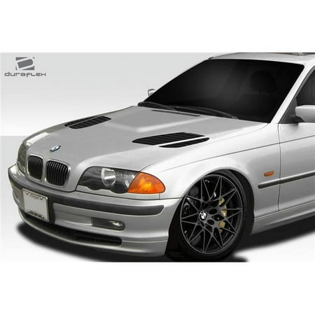 Duraflex 113319 1999-2001 BMW 3 Series E46 4DR GTR Hood, Signature Black - 1 Piece