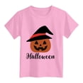 thumbnail image 4 of CMSHTD Halloween Shirts for Kids Boys Short Sleeve Fall, Toddler Boys Children Tops Cute T-Shirts, Pink Size 5-6 Years, 4 of 4