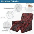 thumbnail image 5 of Kuiaobaty Polynesian Print Recliner Couch Cover Dustproof Reclining Sofa Slipcover Breathable Recliner Chair Cover with Elastic Bottom Soft Reclining Slipcover for Pets Kids, 5 of 8