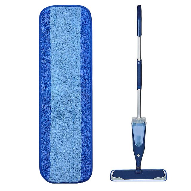 Almohadilla de limpieza de fibra superfina compatible con mopa Bona, almohadilla para polvo reutilizable en seco y húmedo, 46x13 cm