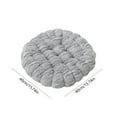 thumbnail image 2 of PureCasa Flock Thick Round Seat Cushion for Home Office, Household Chair Cushions Breathable Chair Floor Pads for Kitchen Patio, Modern Home Decor Solid Color Floor Pillow, 16"x16", 1PC, Gray, 2 of 9
