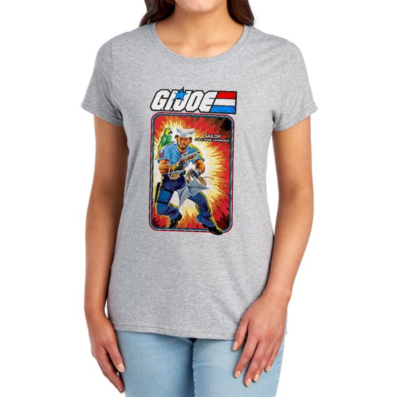 G.I. Joe Shipwreck Card Women's T Shirt, Athletic Heather, Medium