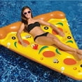 thumbnail image 3 of Oliegs Heated Blanket Inflatable Pizza Float Summer Adult Water Lounger Color Entertainment Floating Bed Pool Ride Swimming Chocolate, 3 of 5