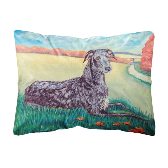 Scottish Deerhound Decorative Canvas Fabric Pillow