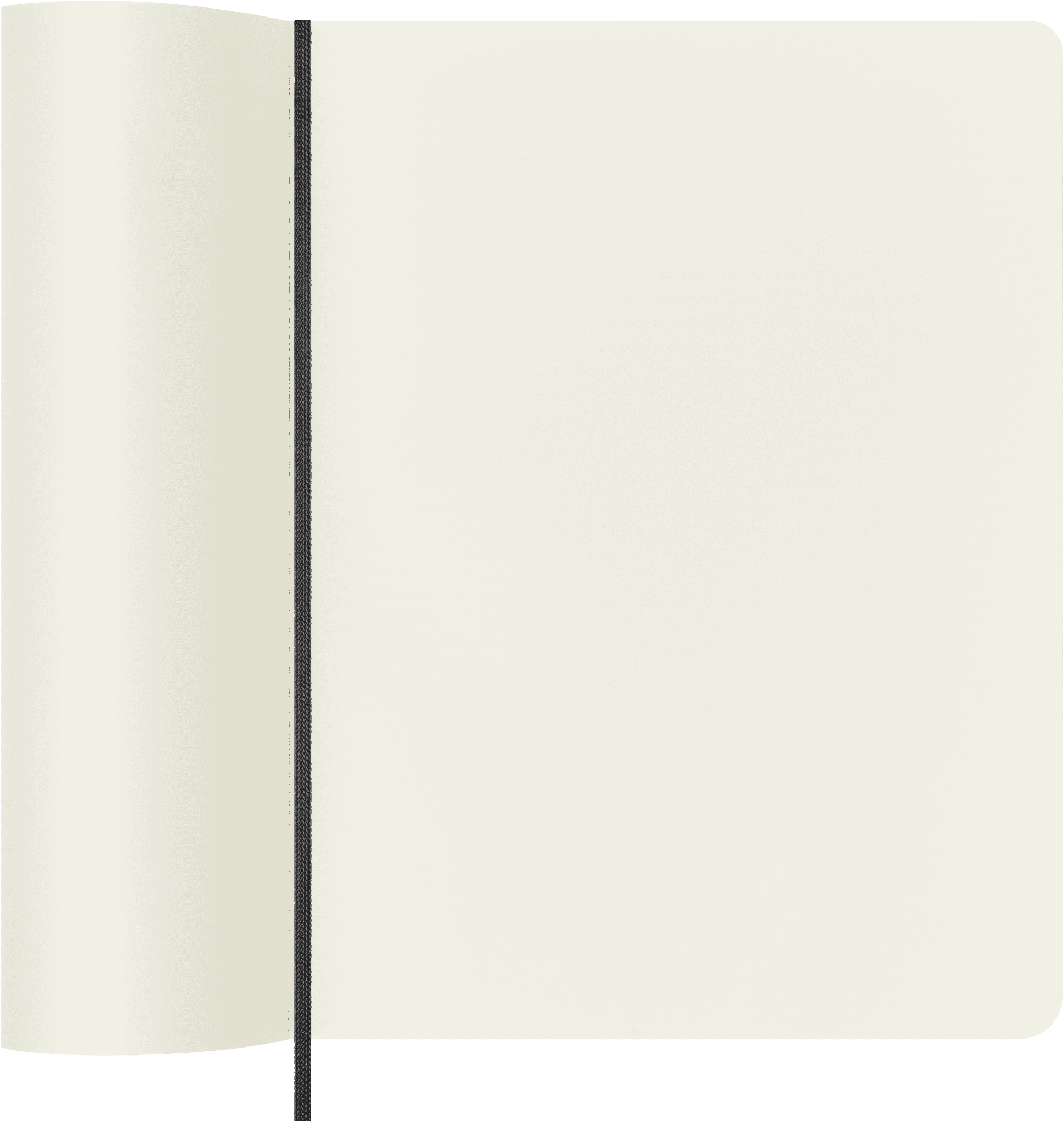 Moleskine Classic Notebook, Soft Cover, XL (7.5" x 9.75"), Plain, Black