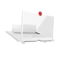 thumbnail image 3 of Inteprter Lupa de pantalla de teléfono móvil 3D de 10/12 pulgadas, soporte de amplificador de vídeo HD con lupa de juego, soporte de escritorio plegable Teléfono y Comunicación Blanco 12 Zoll, 3 of 6