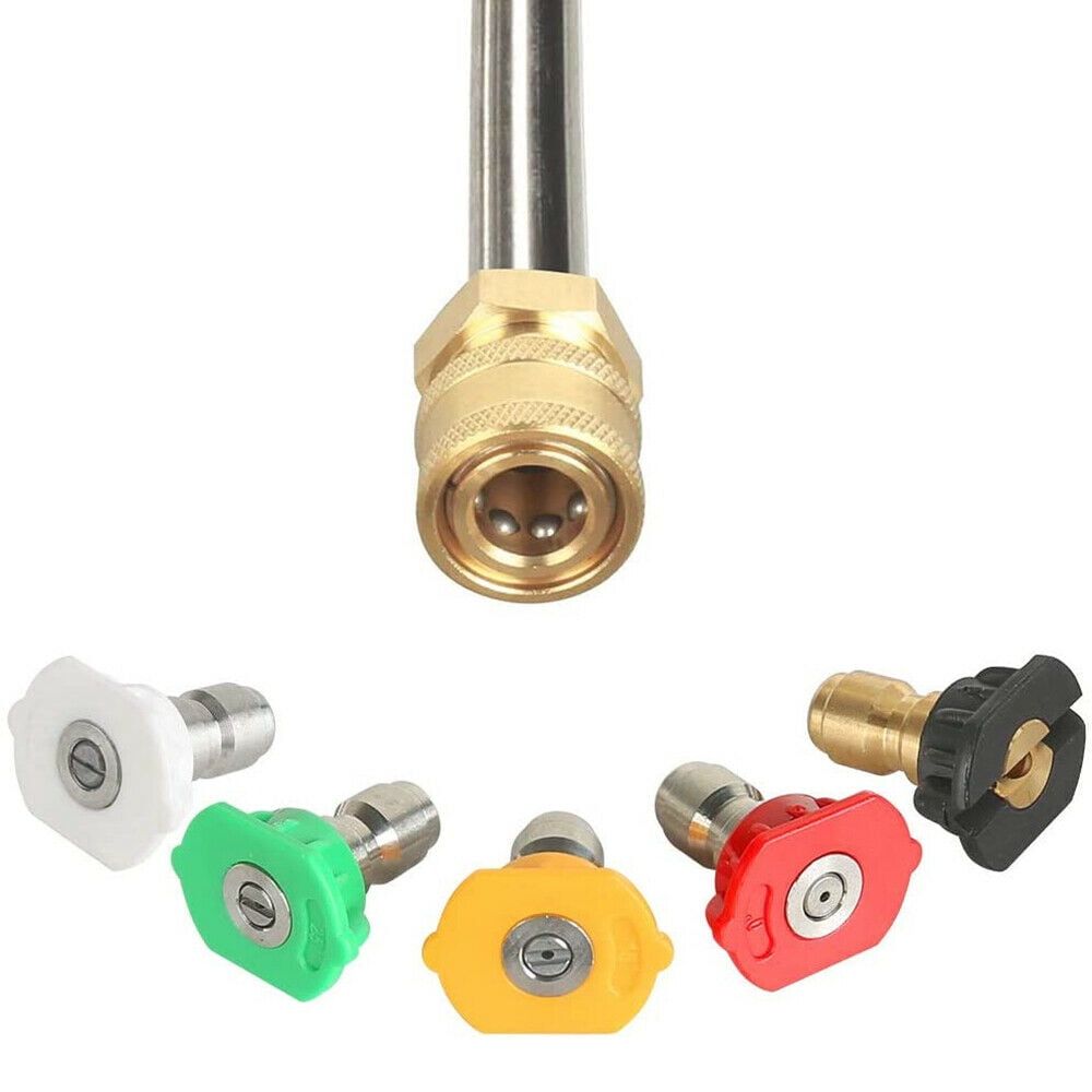 iMeshbean 4000psi Car Power High Pressure Washer Gun Wand Lance Spray Tips Turbo Nozzles