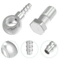 thumbnail image 3 of Unique Bargains 14mm ID 8mm OD M14x1.5 Banjo Fitting Fuel Line with Screw Washer for Motorcycle Silver Tone 1 Set, 3 of 6