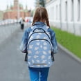 thumbnail image 5 of ALAZA Conch on Blue Backpack Elementary School Bag Bookbag Travel Rucksack, 5 of 7