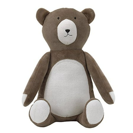 Dwell Studio Sham - Dwell Studio Bear Hugs Super Soft Plush, Brown/Ivory Bear