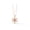 Rose Gold Vermeil, variant on 5MM Round Shape Ethiopian Opal 925 Sterling Silver Solitaire Snowflake Minimalist Christmas Pendant Necklace Jewelry, Silver