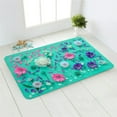thumbnail image 5 of Flower Anti-Slip Doormat Kitchen Entrance Door Mat Flannel Carpet Doormat Colorful Indoor Floor Mats Rugs, 5 of 6