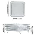 thumbnail image 3 of CheAAlet Fryer Basket Set for Toaster Oven - 304 Food-Grade Stainless Steel, Sturdy Fence Design, Easy to Clean, Wide Application for Baking, Frying, and Roasting White, 3 of 9