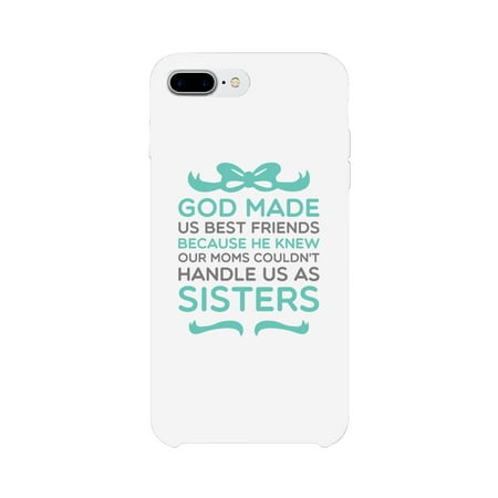 God Made Us Best Friend BFF White Matching Phone (Best Us Phone Carrier)