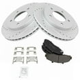thumbnail image 5 of Front Performance Brake Pad & Rotor Kit Brake Pads Brake Rotors Set Semi-Metallic Premium G-Coated Fits 1997-2003 Ford F-150 2004 F-150 Heritage, 5 of 5