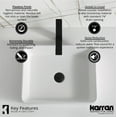 thumbnail image 4 of Karran Usa Qm172422 Quattro Matte Collection 18" Acrylic / Solid Surface Vessel Bathroom, 4 of 7