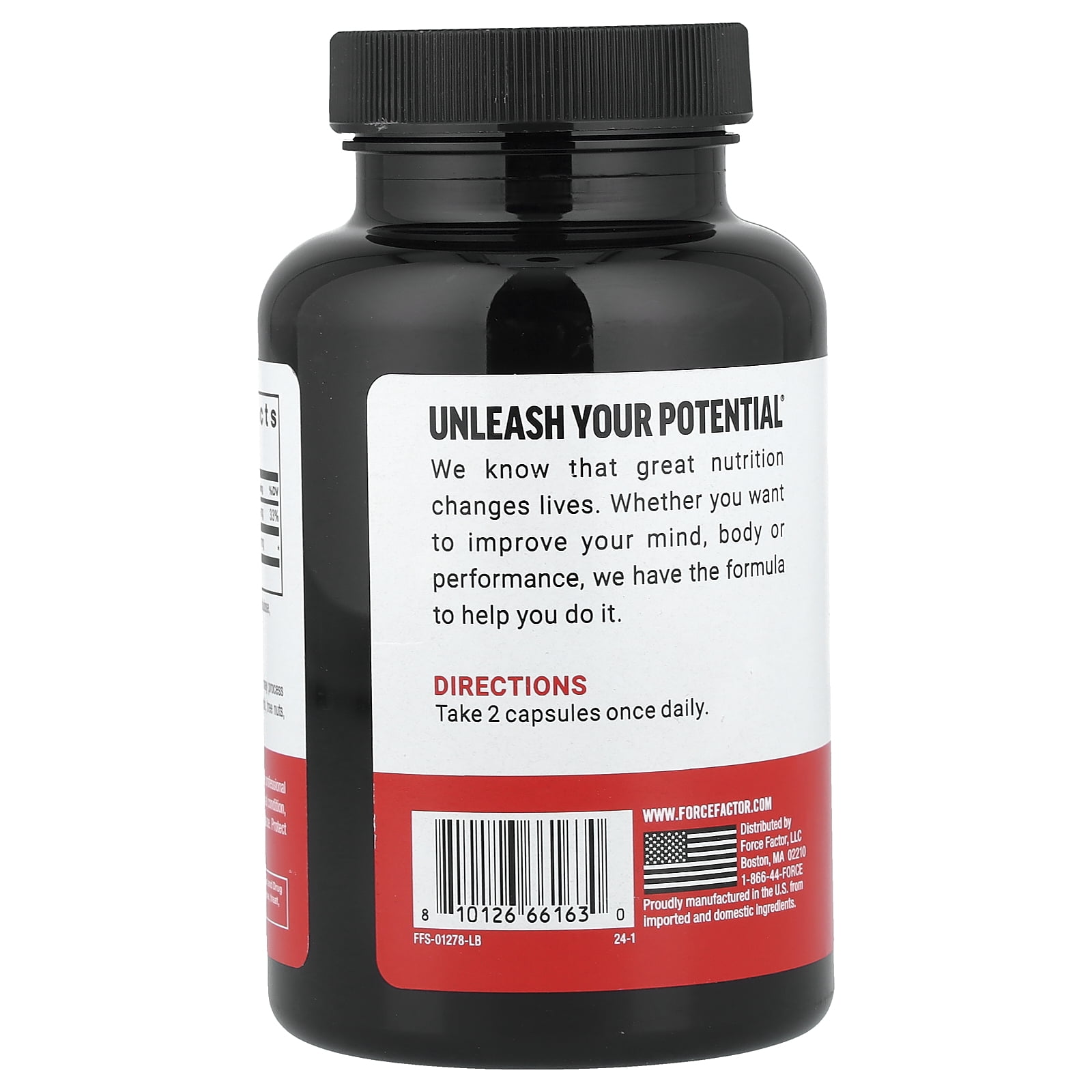 Force Factor Magnesium + L-Theanine, 120 Vegetable Capsules