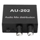 thumbnail image 2 of Distribuidor Mixto De Audio, 2 Entradas, 2 Salidas, Conector De 3,5 Mm, Buena Disipación De Calor, Mezclador Estéreo, Distribuidor De Audio Para Receptor AV, 2 of 7
