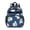 Navy Daisy Flower, variant on Black Daisy Flower White Blooms Pattern Backpack for School,Cute School Bag,Schoolbag with Adjustable Shoulder Straps & Padded Back,15.25"x11.5"x5.25"