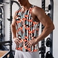 thumbnail image 5 of Lsque Cool Flamingo Pattern Mens Tank Tops Muscle Athletic Quick Dry Sleeveless Workout Fitness T Shirts Beach Tank Top, Loose-fit Sleeveless Shirt for Men-Medium, 5 of 7