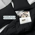 thumbnail image 5 of Bare Home Down Alternative Comforter Set - 3-Pieces - All Seasons - King, Black, 5 of 9