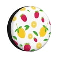 thumbnail image 2 of Balery Strawberry and Lemon Tire Covers - Tough Tire Wheel Protector for Truck, SUV, Trailer, Camper, RV -15 inch, 2 of 8