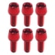 thumbnail image 1 of 6 tornillos para vástago de bicicleta, tornillos de freno, piezas duraderas para manillar. Rojo, 1 of 8