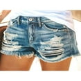 thumbnail image 3 of Shorts en Denim Déchiré Taille Haute d'Été pour Femmes, 3 of 6