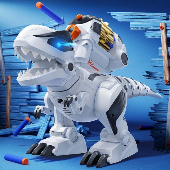 Ruko 8809 Remote Control Robot Dinosaur Toys for Kids, Large Rechargeable Jurassic Toys, STEM Programmable Interactive with Sound Effects, Birthday Gifts for Boys & Girls Age 3