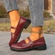 thumbnail image 2 of Mujeres Zapatos Negros Estilo Mary Jane Doble Correa Mochilas, Sandalias de las Mujeres Cómodas Más Tamaño Tacón Grueso Primavera Verano, 2 of 9