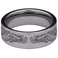 thumbnail image 4 of Growling Lion Tungsten Carbide Ring, 4 of 6