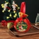 thumbnail image 4 of Bolsa de Tela con Cordón para Dulces y Manzanas Navideñas | Estampado de Papá Noel y Muñeco de Nieve | Material: Tela | 13×23Cm | Ideal Como Regalo para La Víspera de Navidad, 4 of 6