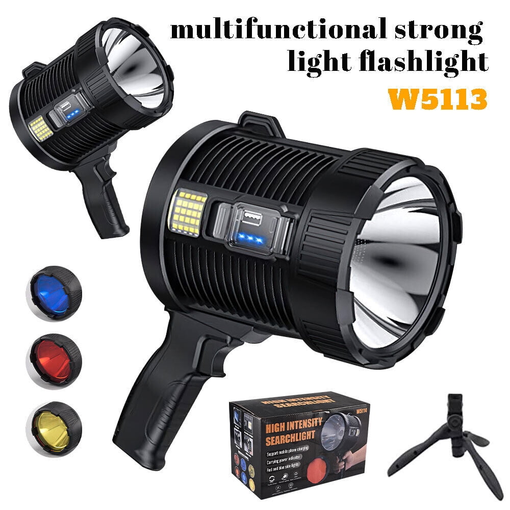 lamparas de mano recargables linternas led alta potencia 900000lumens Power bank